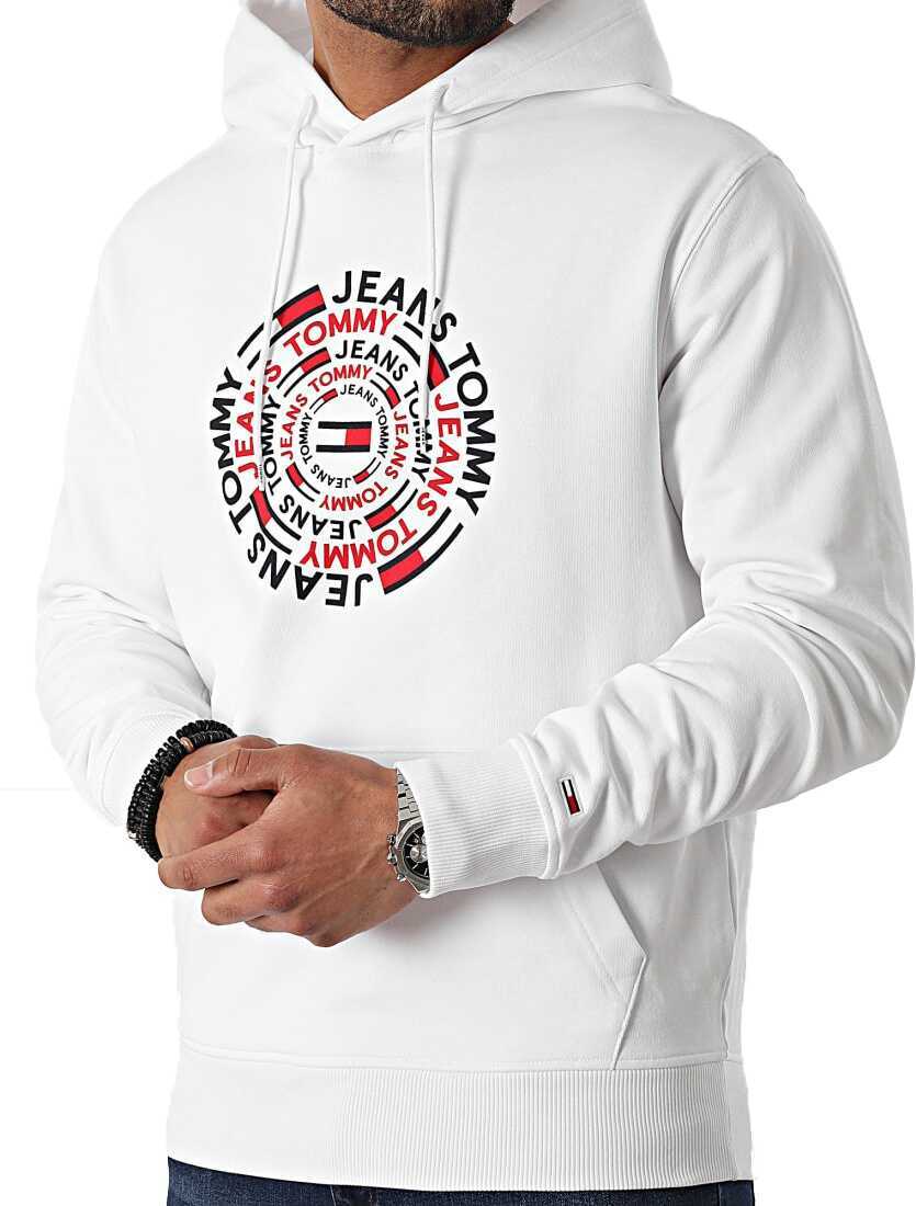 Hanorace Tommy Hilfiger Circular Graphic Hoodie DM0DM13288YBR White Barbati (BM 8871258) 3