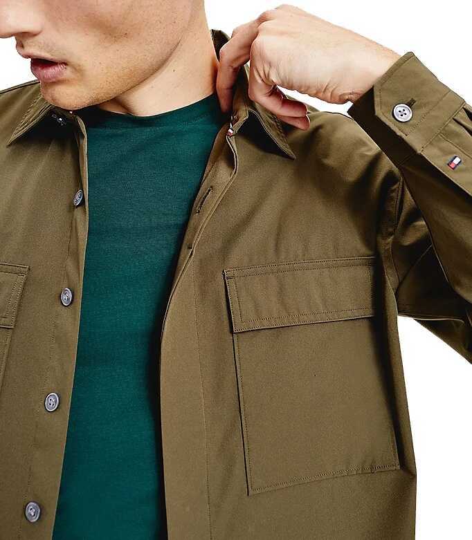 Camasi Tommy Hilfiger Utility Overshirt MW0MW21658RBN Green Barbati (BM 8871276) 4