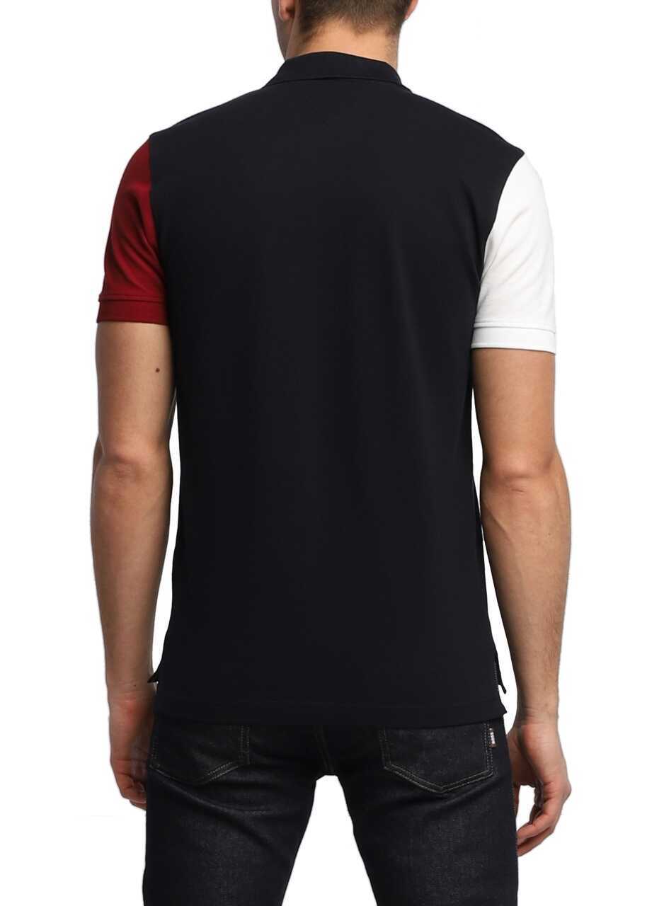 Tricouri Polo Tommy Hilfiger Branded Colorblock Regular Polo MW0MW220900GY Navy Barbati (BM 8871279) 3