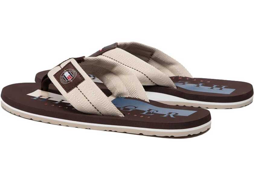 Slapi Tommy Hilfiger Simon 45D FM0FM03981ACI Beige Barbati (BM 8872191) 5