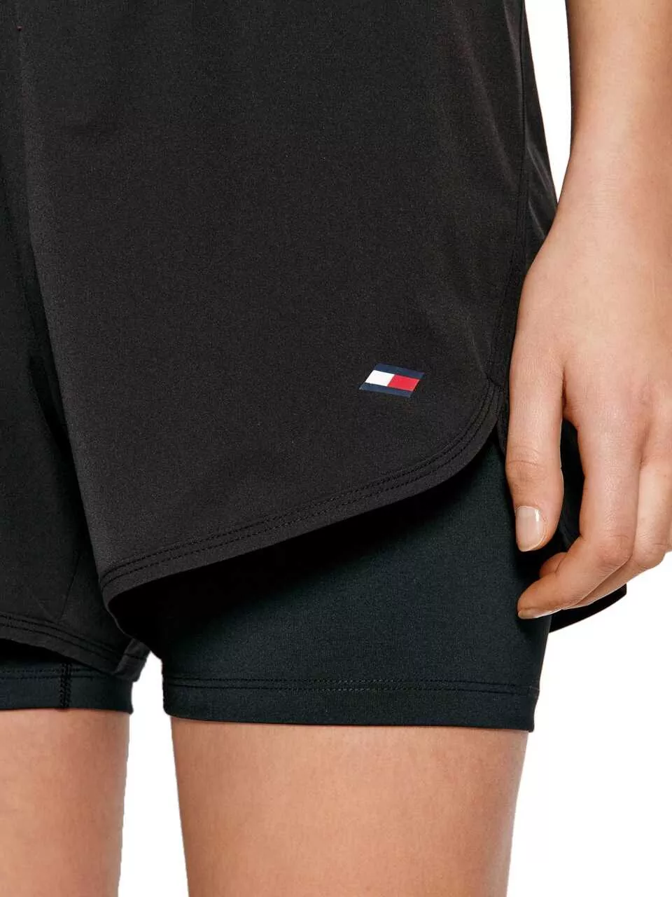 Pantaloni scurti Tommy Hilfiger Performance 2-In-1 Short S10S101148BDS Black Femei (BM 8872845) 4