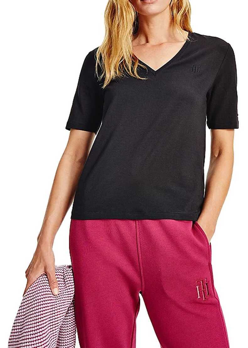 Tricouri Tommy Hilfiger Tricou dama relaxed fit, negru Black Femei (BM 8872848) 3