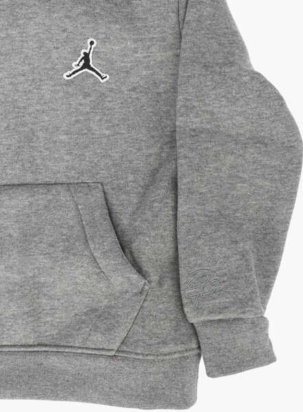 Hanorace Nike Air Jordan Solid Color Hooded Sweatshirt Gray Baieti (BM 8875248) 2