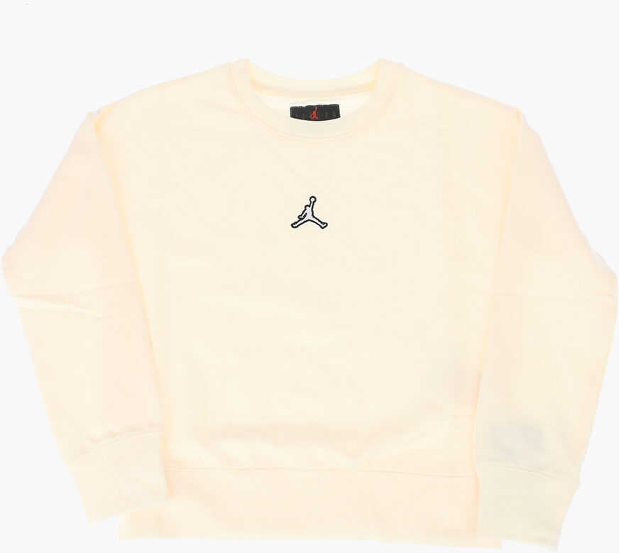 Nike Air Jordan Solid Color Essentials Crew-Neck Sweatshirt White