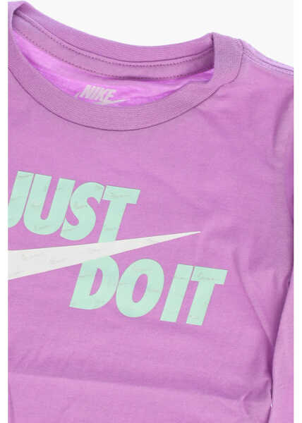 Tricouri Nike Long Sleeve T-Shirt With Print On The Front Violet Baieti (BM 8876775) 2