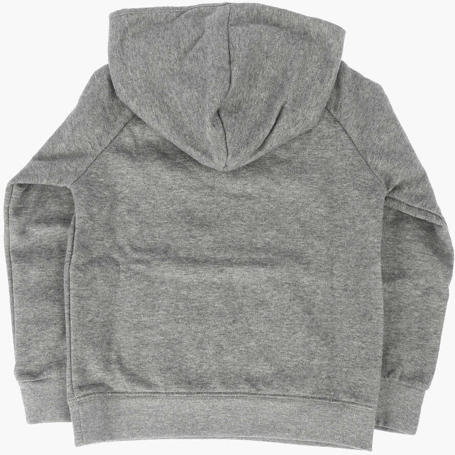 Hanorace Nike Air Jordan Hooded Jumpman Sweatshirt With Maxi Patch Pocket Gray Baieti (BM 8876781) 3