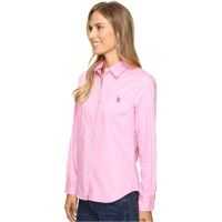 Camasi casual Solid Single Pocket Long Sleeve Shirt Femei