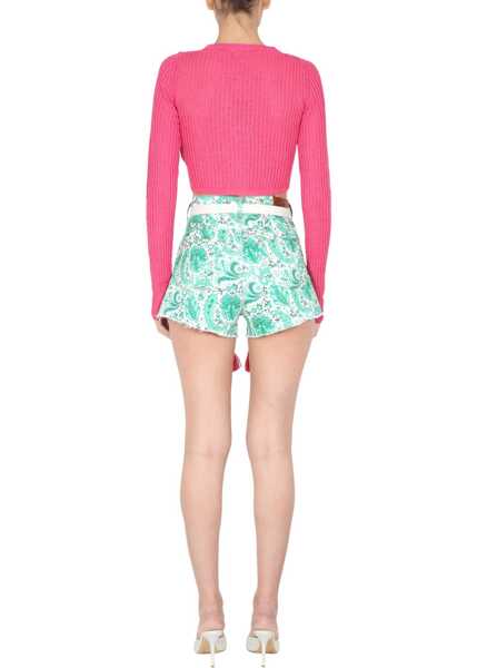 Pulovere casual ETRO Linen Knitwear PINK Femei (BM 8880087) 3