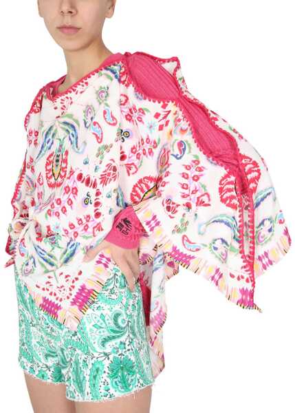 Pulovere casual ETRO Linen Knitwear PINK Femei (BM 8880087) 4