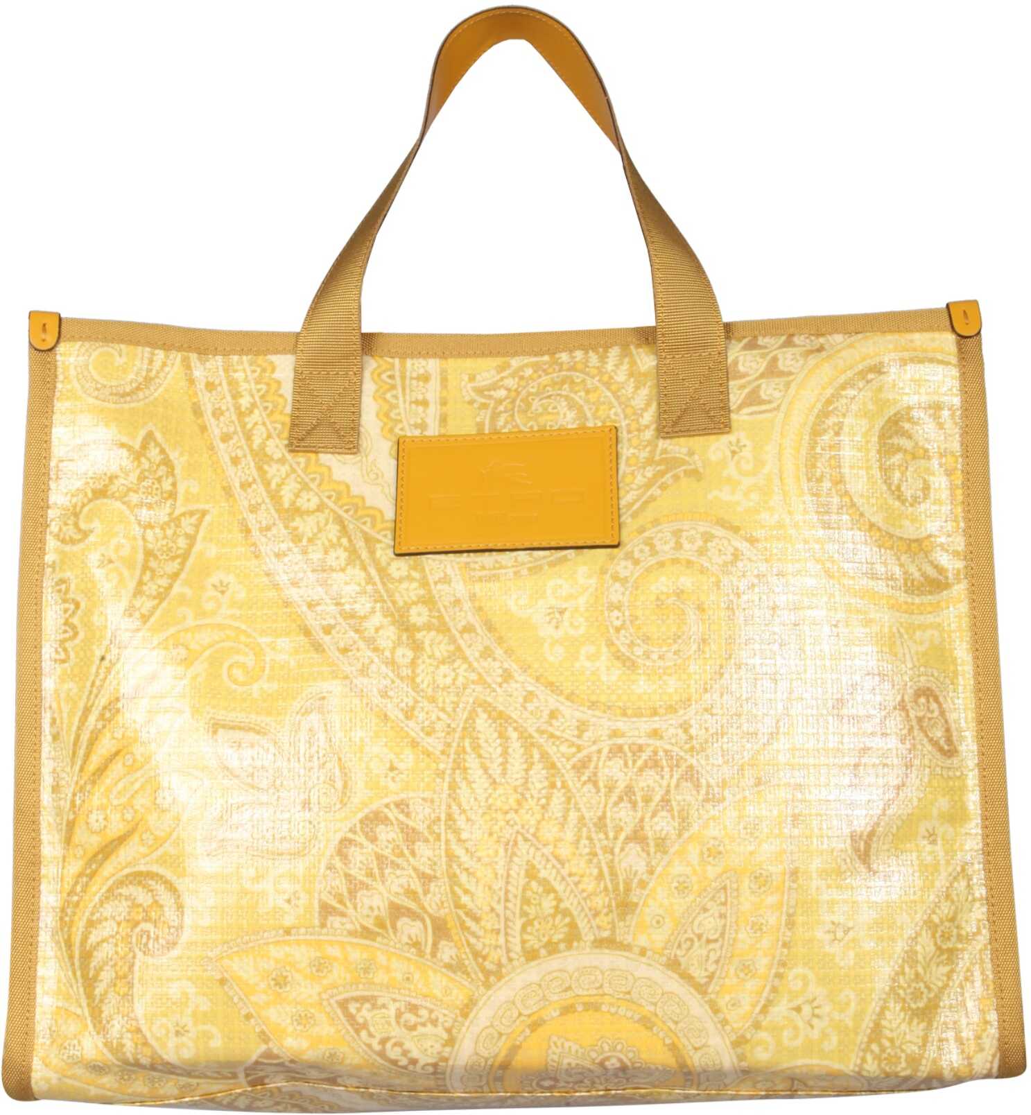 ETRO Shopper Bag With Paisley Pattern YELLOW b-mall.ro