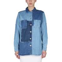 Geci de blugi Patchwork Jacket Femei
