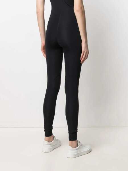 Pantaloni casual Jil Sander Logo Print Leggings BLACK Femei (BM 8881830) 4