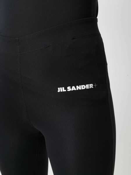 Pantaloni casual Jil Sander Logo Print Leggings BLACK Femei (BM 8881830) 5
