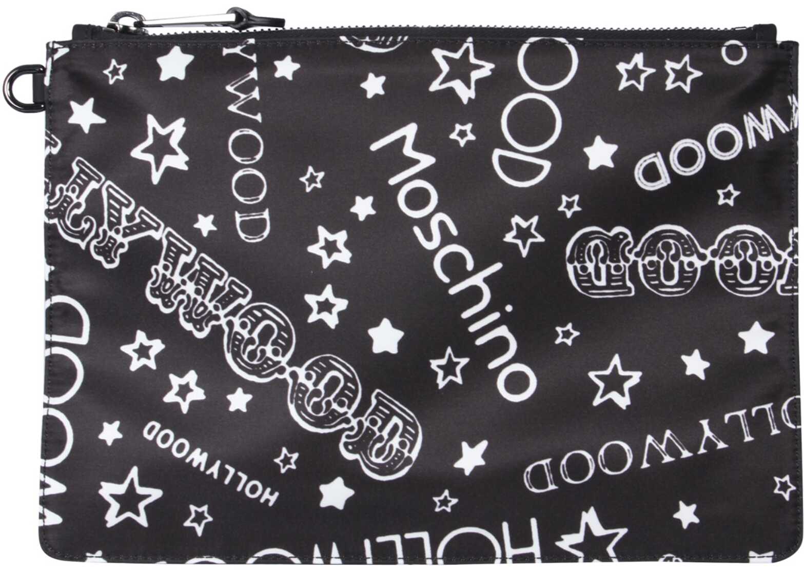Moschino Hollywood Print Pouch BLACK