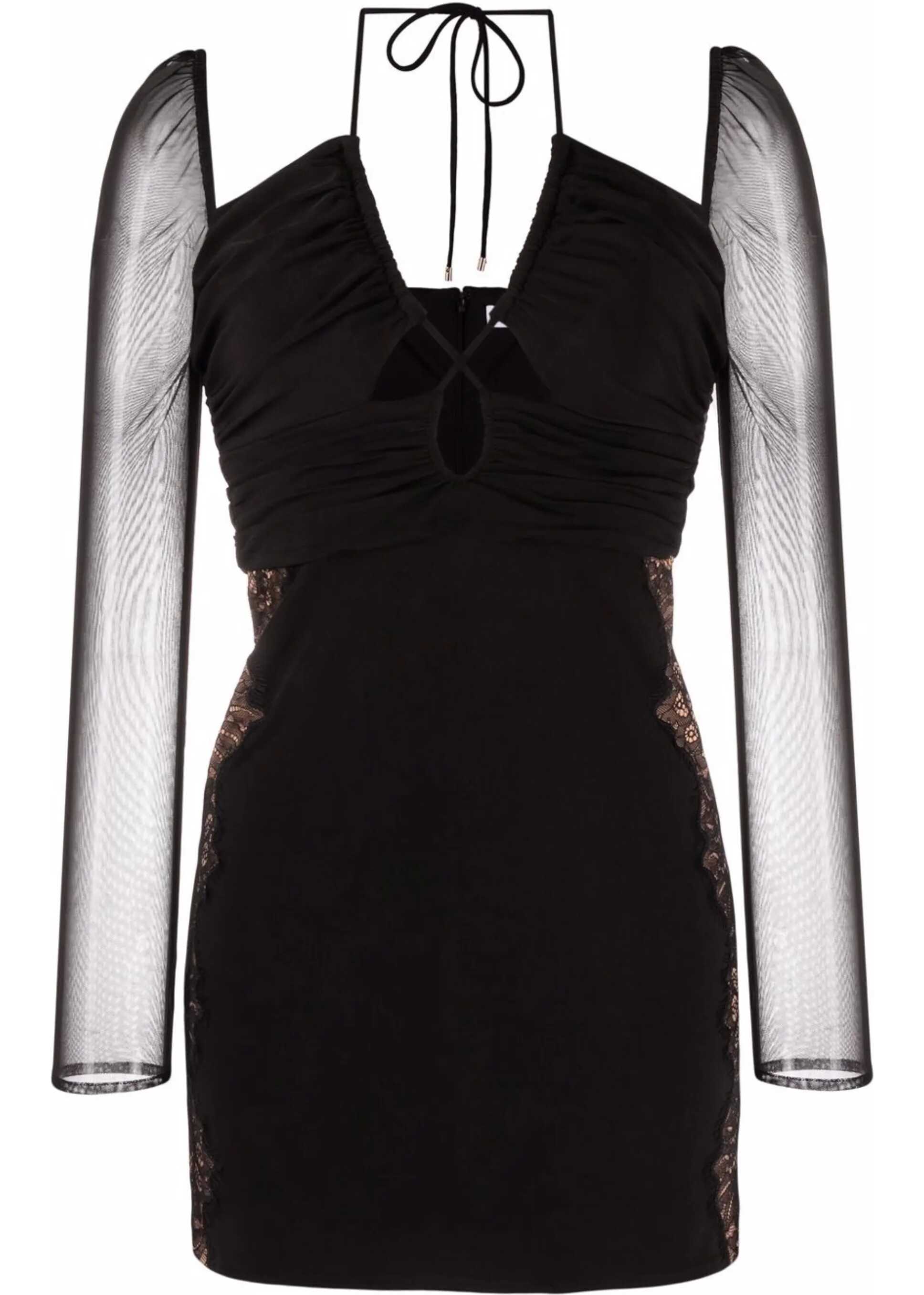 Self-Portrait Lace Dress BLACK