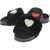 Moschino Love Faux Fur Detail Birki30 Slides Black