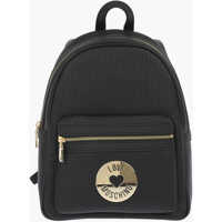 Rucsacuri Love Perforated Faux Leather Backpack With Maxi Pocket On Th Femei