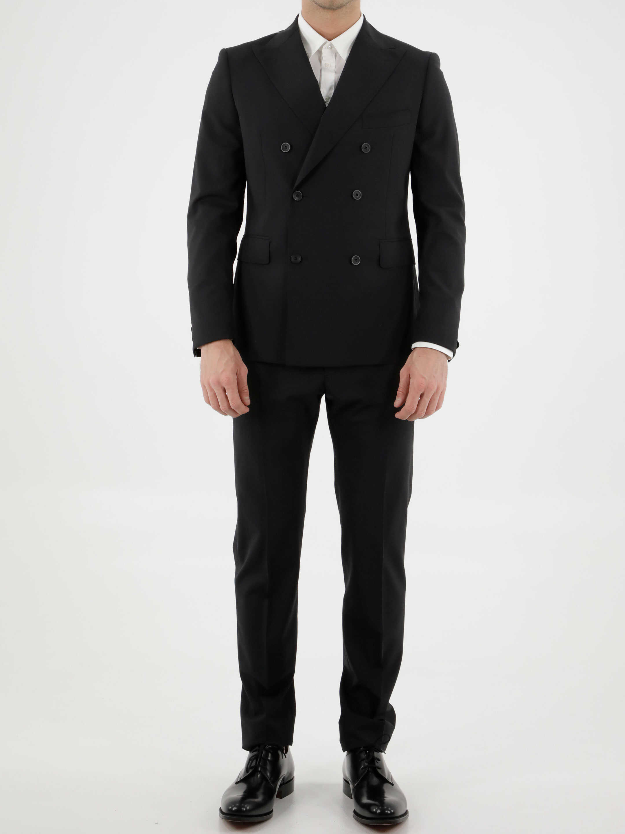 Tonello Wool Two-Piece Suit BLACK b-mall.ro