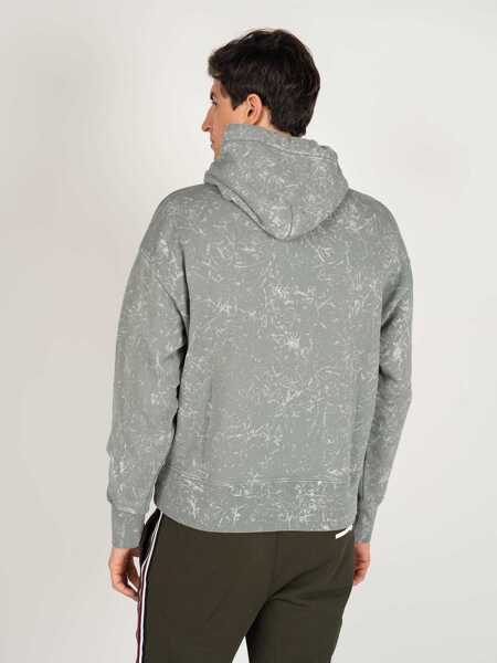 Hanorace MSGM Tie-Dye 3040MM92 Szary Barbati (BM 8887914) 4