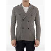 Sacouri Double-Breasted Glen Plaid Jacket Barbati
