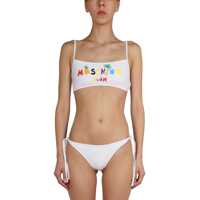 Costume de baie 2 piese Bikini Top With Logo Print Femei