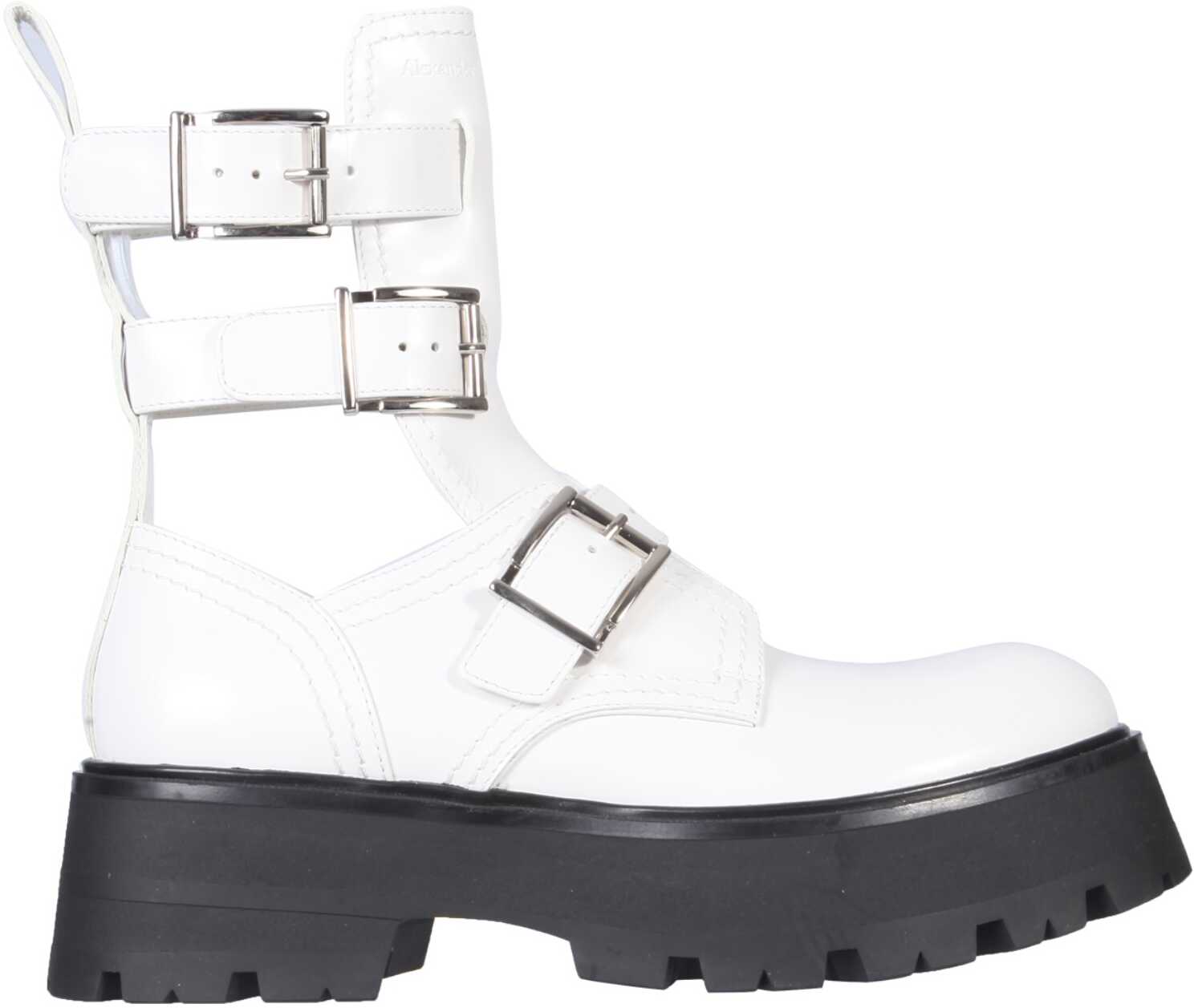 Alexander McQueen Rave Boots WHITE