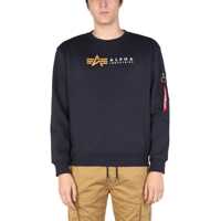 Bluze Alpha Industries Sweatshirt With Logo Print