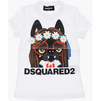 Tricouri Crew-Neck T-Shirt With Print On The Front Baieti
