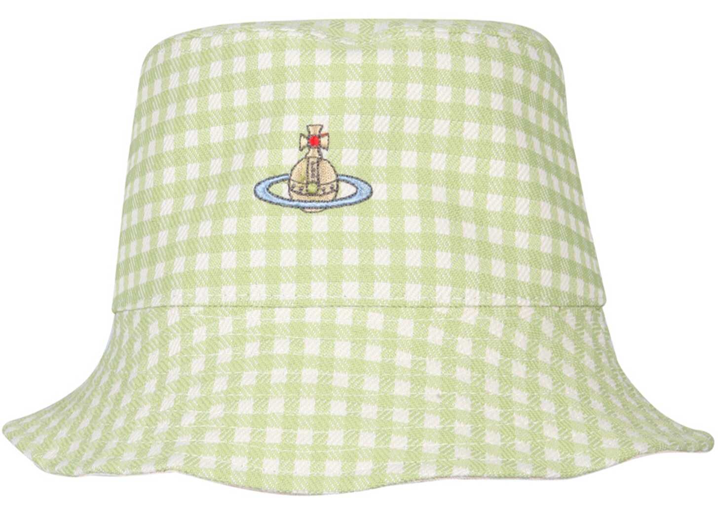 Grasp share penance Palarii Vivienne Westwood Orb Embroidery Bucket Hat GREEN Femei (BM8894001)  - Boutique Mall Romania
