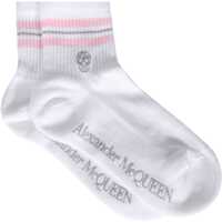 Sosete Socks With Sporty Stripes And Skull Femei