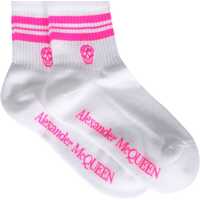 Sosete Socks With Sporty Stripes And Skull Femei