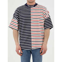 Tricouri Oversized Striped T-Shirt Barbati