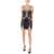 Philipp Plein Cold Shoulder Mini Dress With Jewel Applications Black