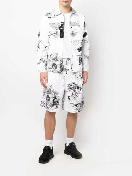 Pantaloni scurti Comme des Garons Comme De Garcons X Christian Marclay Shorts WHITE Barbati (BM 8897190) 2