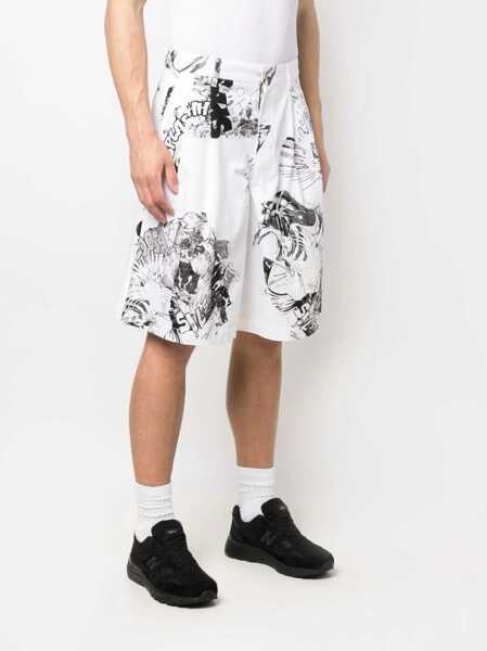 Pantaloni scurti Comme des Garons Comme De Garcons X Christian Marclay Shorts WHITE Barbati (BM 8897190) 3