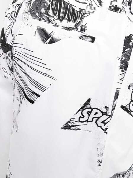 Pantaloni scurti Comme des Garons Comme De Garcons X Christian Marclay Shorts WHITE Barbati (BM 8897190) 5