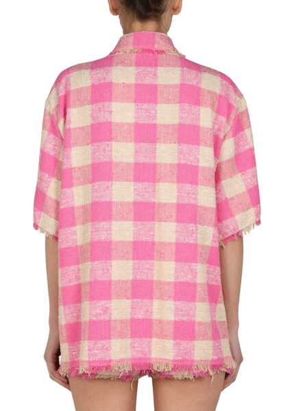 Sacouri office MSGM Check Pattern Jacket PINK Femei (BM 8899511) 3