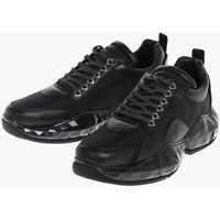 Sneakers Injected Rubber Sole Diamond Leather Sneakers Barbati