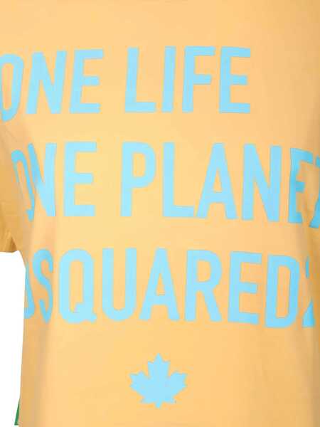Tricouri DSQUARED2 One Life One Planet T-Shirt YELLOW Femei (BM 8900318) 3