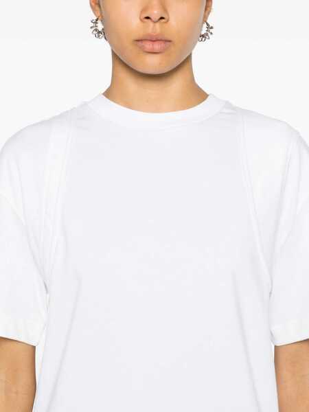 Tricouri Alexander McQueen Crewneck T-Shirt WHITE Femei (BM 8900411) 5