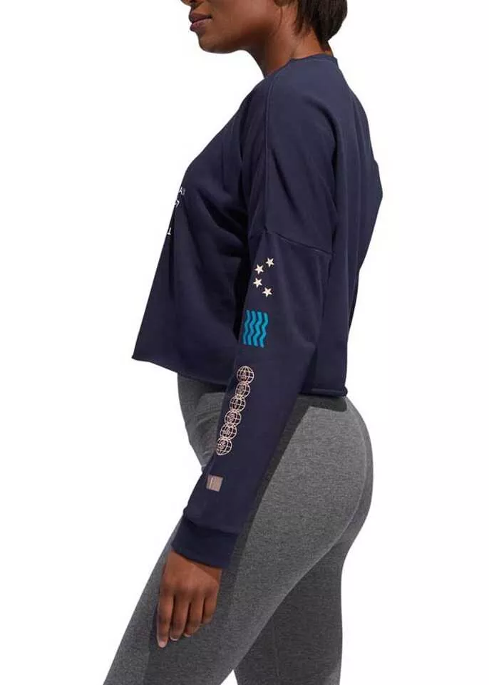 Bluze casual adidas Sweatshirts Navy Femei (BM 8902256) 4