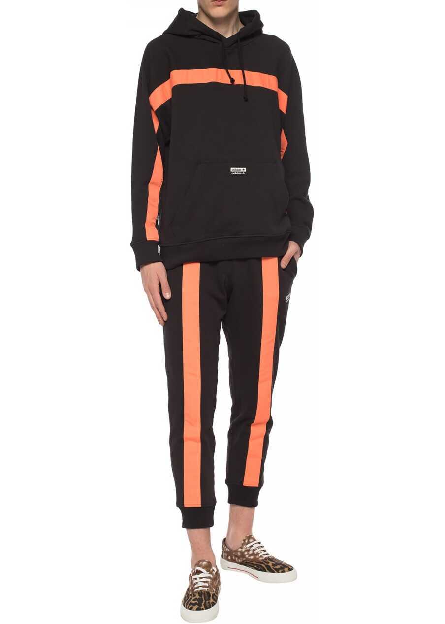 Pantaloni de trening adidas R.Y.V Sweat Pants Black/Orange Barbati (BM 8902259) 2