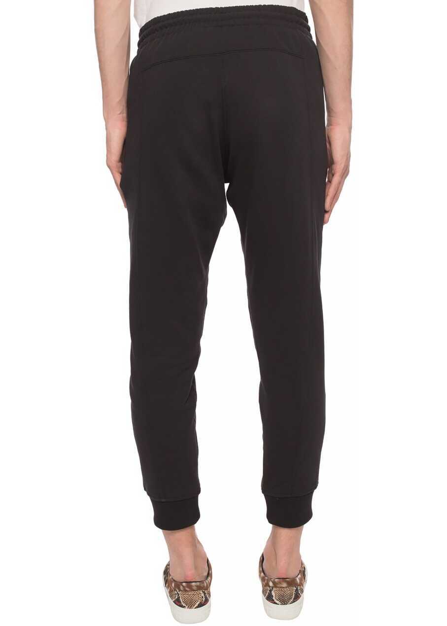 Pantaloni de trening adidas R.Y.V Sweat Pants Black/Orange Barbati (BM 8902259) 4