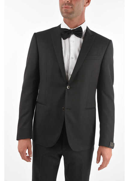 Costume CORNELIANI Virgin Wool Peak Lapel 3 Piece Waistcoat Cerim.academy Suit Gray Barbati (BM 8904446) 2