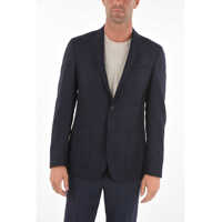 Sacouri elegante Cc Collection Virgin Wool Side Vents Notch Lapel 2-Button Ri Barbati