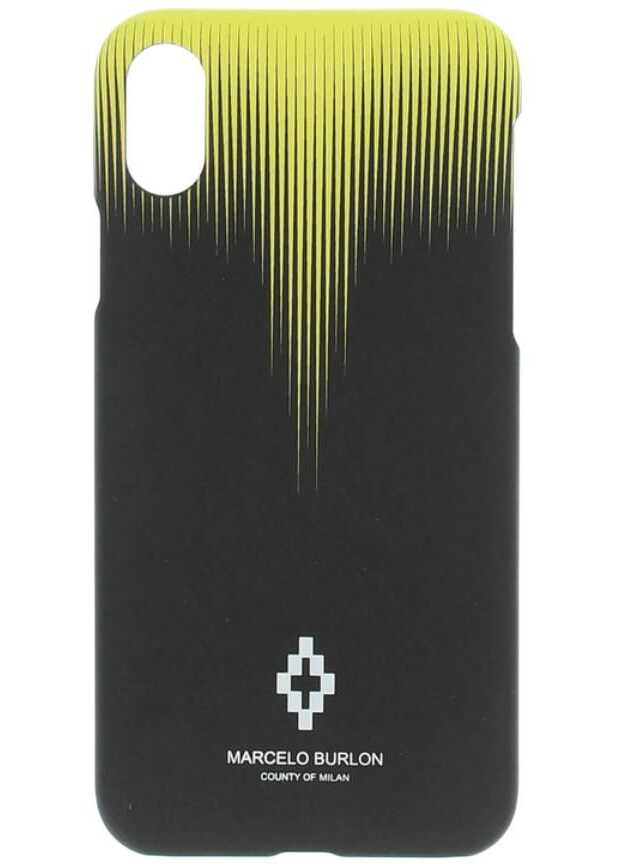 Marcelo Burlon Shaded Falls Wings Xs Iphone Case Black