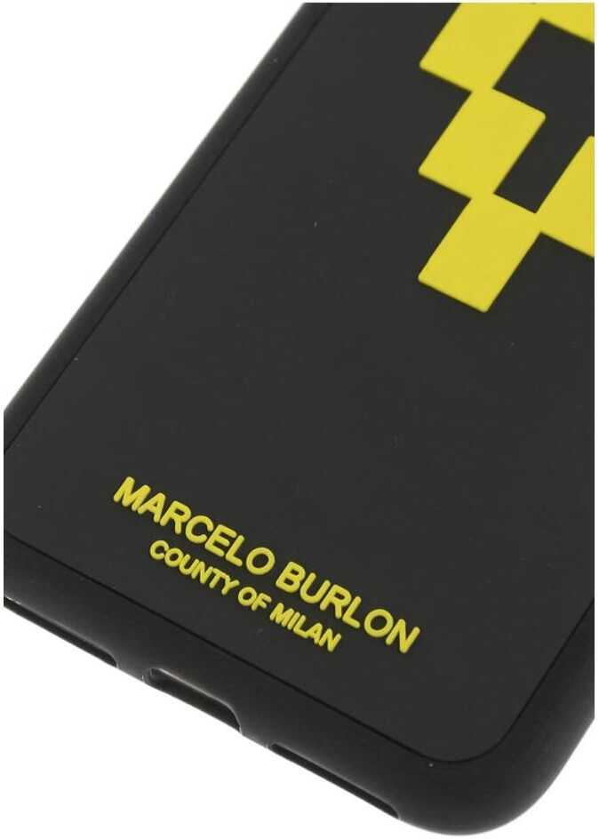 Huse mobil & tablete Marcelo Burlon Embossed Printed Cross 3D Xs Iphone Case Black Barbati (BM 8904695) 2