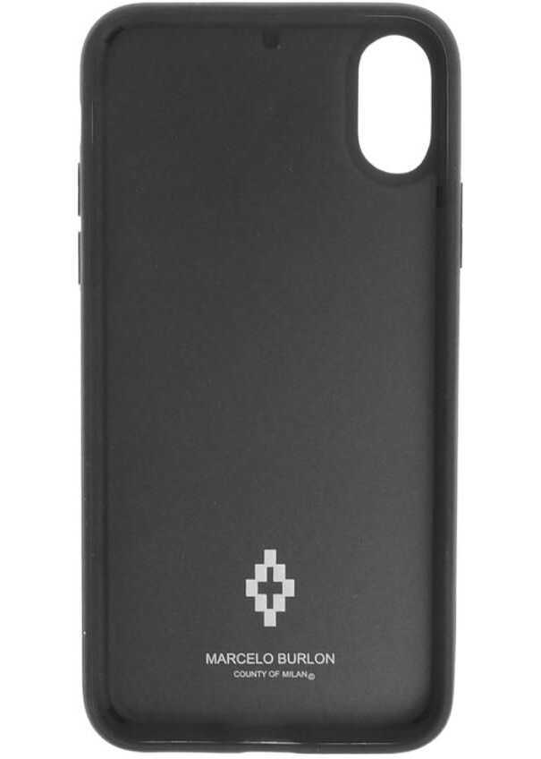 Huse mobil & tablete Marcelo Burlon Embossed Printed Cross 3D Xs Iphone Case Black Barbati (BM 8904695) 3