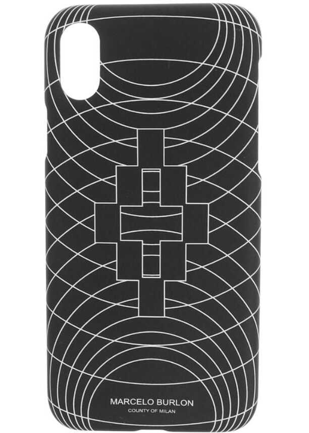 Marcelo Burlon Embossed Printed Rsd Transporte Excep Xs Iphone Case Black