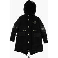 Geci Parka Letaher Details Alvar Parka With Silver Studs Fete
